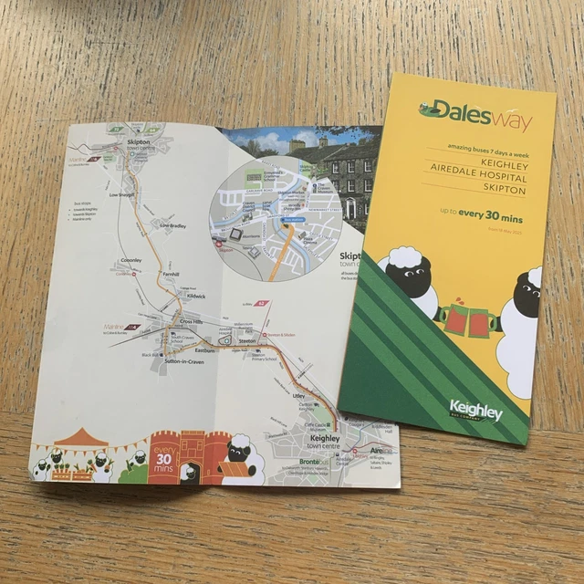 KEIGHLEY BUS (TRANSDEV) Dalesway route timetable May 2025 edition £2.43 ...