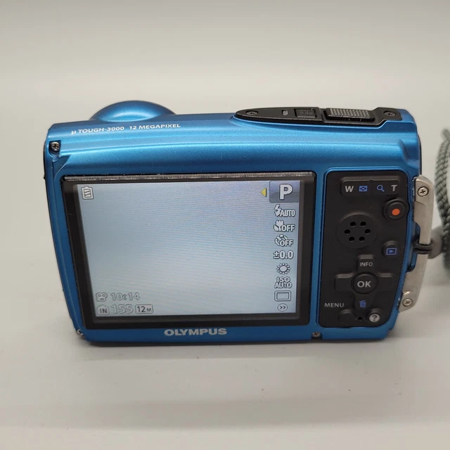 Olympus Mju Tough 3000 fotocamera digitale compatta subacquea testata blu 7