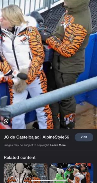$650 JC de Castelbajac x Rossignol Tiger Ski pants sz XL