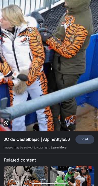 $650 JC de Castelbajac x Rossignol Tiger Ski pants sz XL
