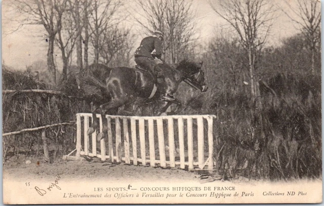 SPORT - HIPPISME - concours de France, un officier de versailles