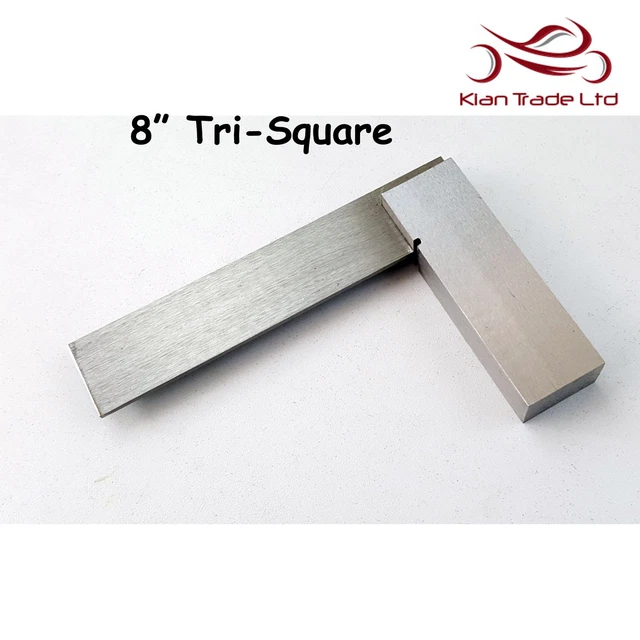 Herramienta de carpintero de madera de 8" pulgadas 200 mm cuadrado sin marcar tri 90 ángulos calidad superior