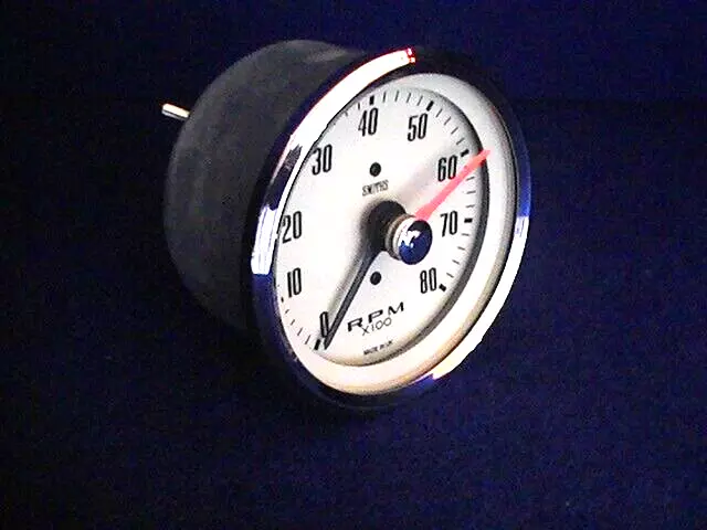 CLASSIC MINI SMITHS 80mm TACHOMETER GAUGE 12V 0-8000rpm MAGNOLIA FACED