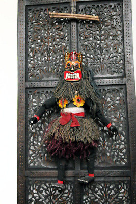 Ancienne Marionnette à fils / Sri Lanka / articulée bois / 73cm Bel état
