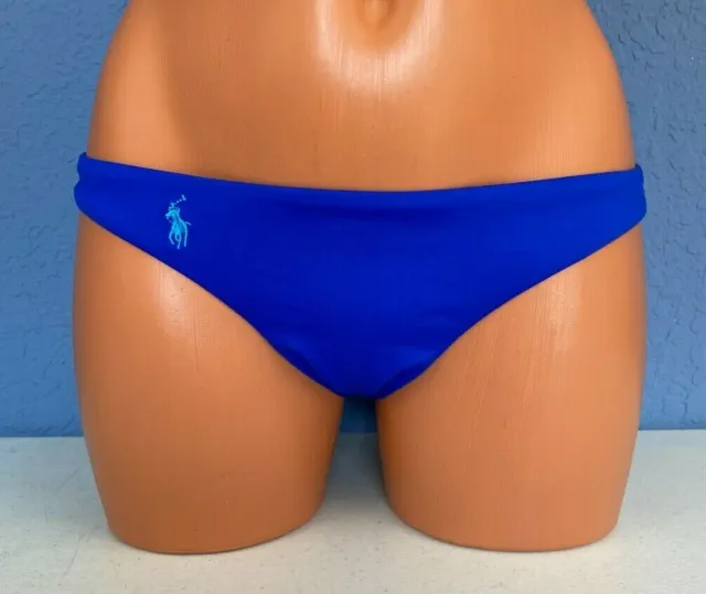 Polo Ralph Lauren Womens Hipster Bikini Bottom Cobalt Size XS -