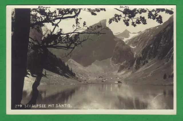 Seealpsee mit Säntis Hans Gross St.Fiden St. Gallen um 1925 Schweiz