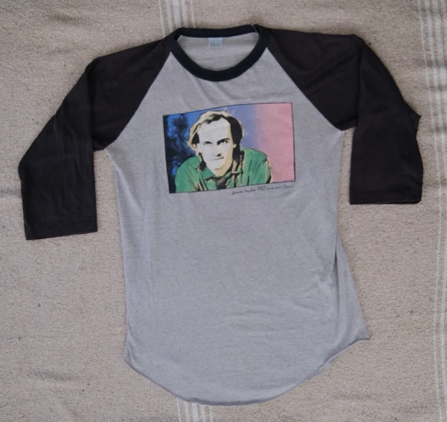 James Taylor SUMMER TOUR '83 Tシャツ VTG JAMES TAYLOR Summer Tour 1982 The Knits Baseball Shirt Gray