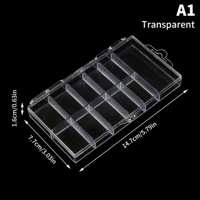 Nail Art Container Empty Nail Tips Showing Storage Box Nail Display Case EI