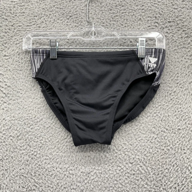 TYRSwimwear Mens 32 Black Solid Brief Racer NWOT