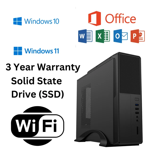COMPUTER PC HOME 10th Gen 32GBRAM 1TB SSD i3/i5/i7 Office WIFI Windows ...