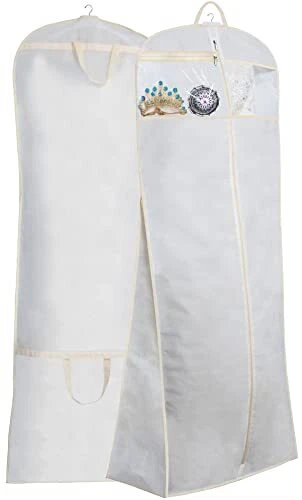 70 Bridal Wedding Gown Dress Garment Bag with Accessories Pouch Large Travel