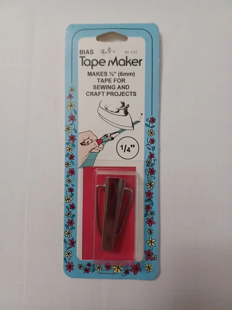 Collins 1/4" (6 mm) Bias Tape Maker, Binding, Sewing, Crafts, Quilting