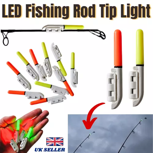 LED Sea Fishing Rod Tip Light Glow Stick Bite Indicator - RIVER SEA FISHING