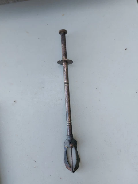 Pinza Forchetta per ghiaccio Olive Vintage Antica