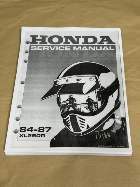Factory Dealer Official Service Shop Repair Manual 84-87 Honda XL250R XL250 R