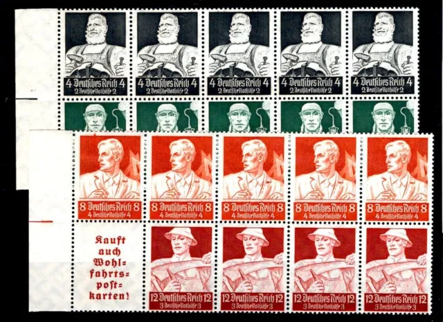 DR-ZusDr. HEFTCHENBLATT HBL101/2C tadellos ** MNH POSTFRISCH 300EUR (L3209