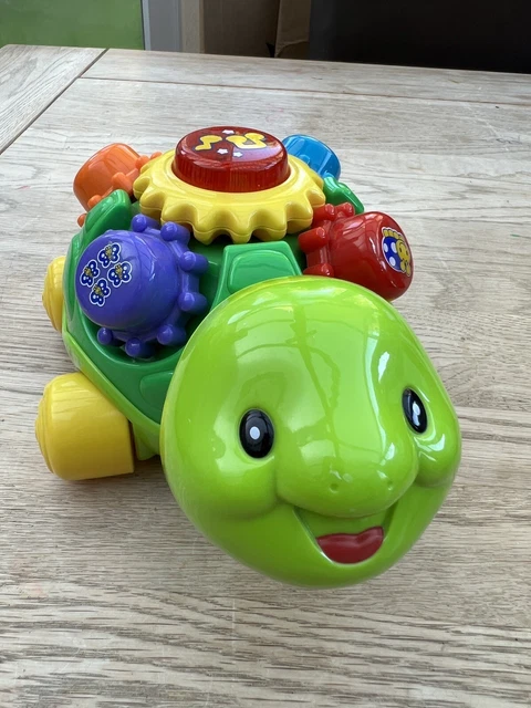 VTech Baby Pull & Play Turtle Lights Sounds Colours Ages 9-36 Months Tested