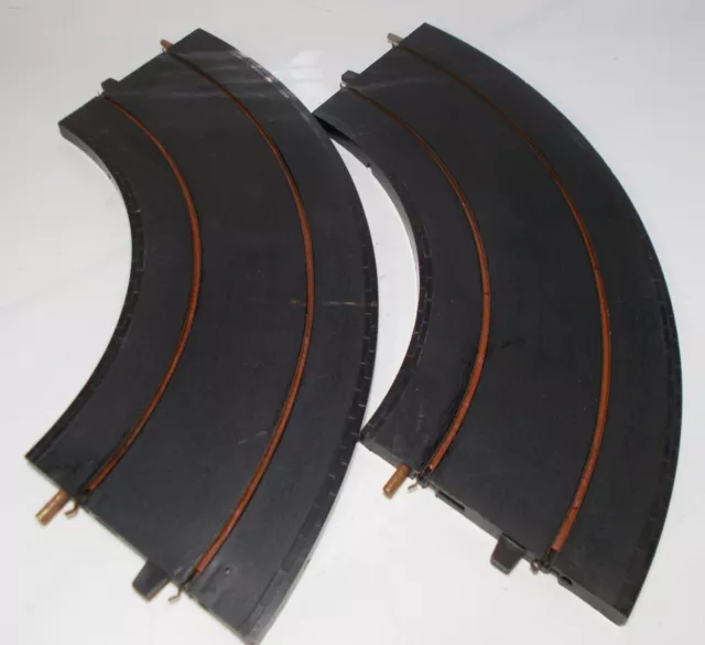 Triang Minic Motorways 90 deg Curved track piece (M1611) - black x 2 (C2)