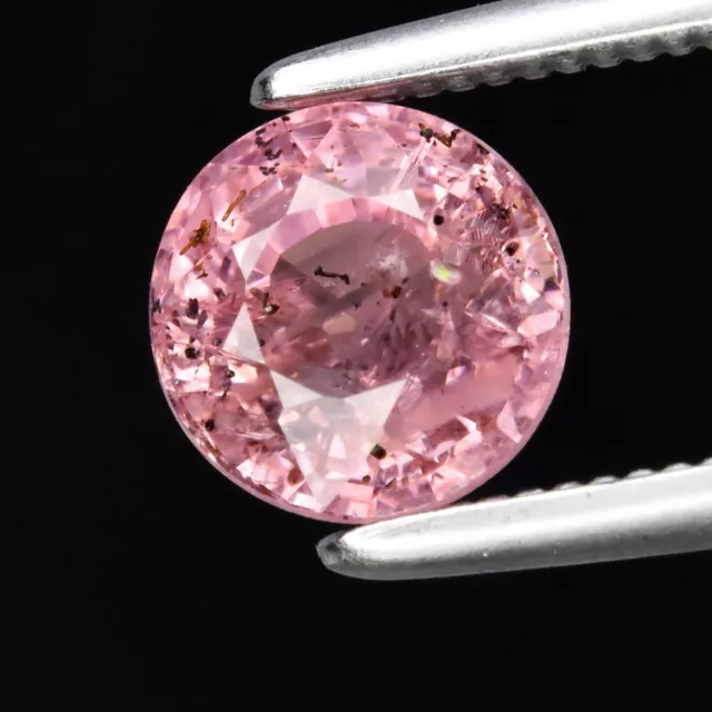 1.25ct 5.7mm Round Pink Sapphire Gemstone Madagascar *Heated