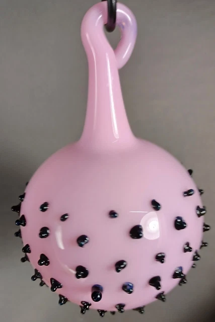 Hand Blown Glass Ornament Ball . Self Representing Artist (SRA) 3