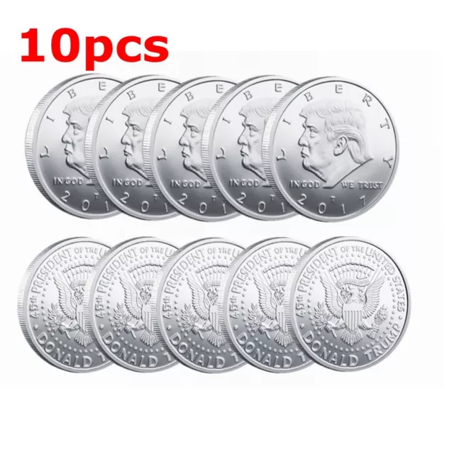 10pc 2017 President Donald Trump EAGLE Commemorative Novelty Coin