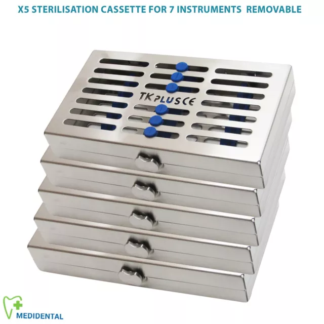 Stérilisation Cassettes Pour 20, 10, 7 & 5 Instrument Amovible + Slim Support CE