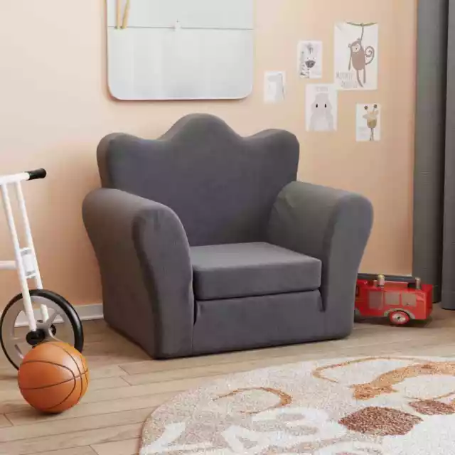 Kindersofa Sofa Sessel Kindersessel Kindercouch Kindermöbel Weich Plüsch vidaXL