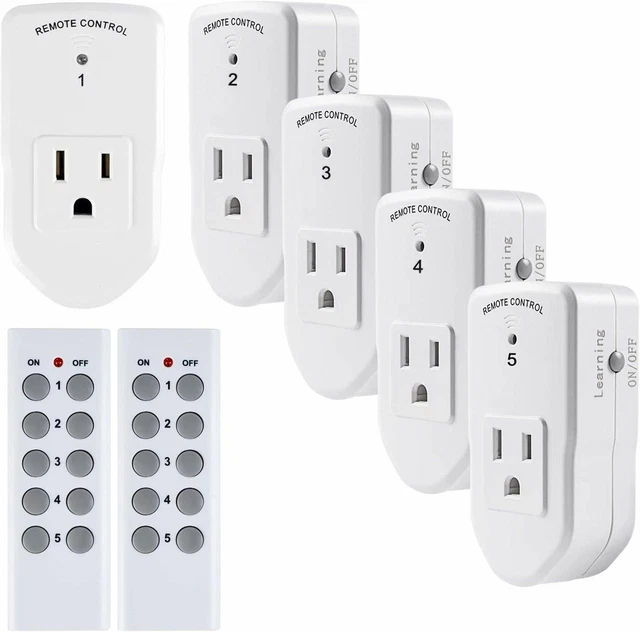 BNLINK WIRELESS REMOTE Control Outlet Switch Power Plug In for lights