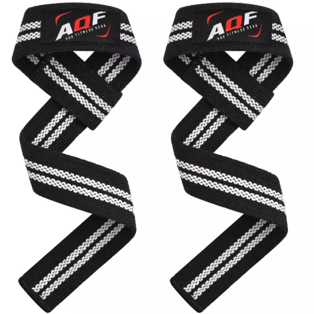 AQF Weight Lifting Training Gym Straps Hand Bar Wrist Support Gloves Wrap