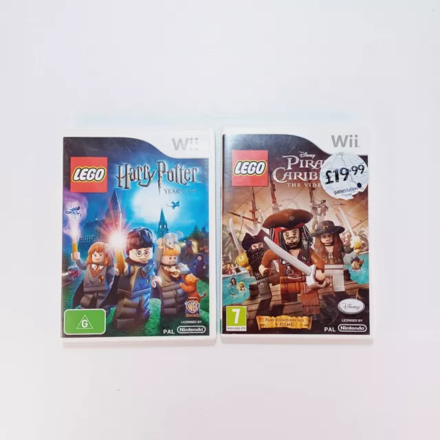 Lego HARRY POTTER & Pirates Game - Nintendo Wii Game - GC - with Manuals