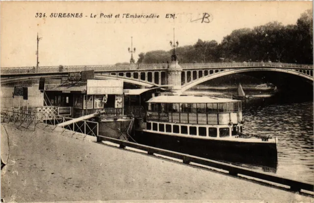 CPA SURESNES-Longchamp - Le Pont et l'Embarcadére (740730)
