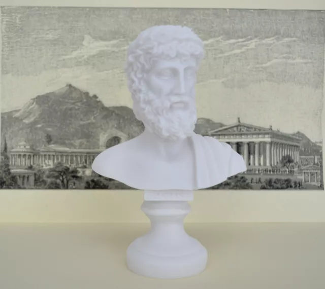 God Zeus Alabaster sculpture statue bust