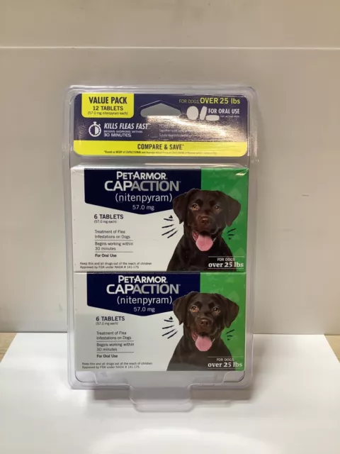 Pet Armor Capaction Treatment 2x6(12) For L Dogs (Over 25 lbs) -exp05/2026