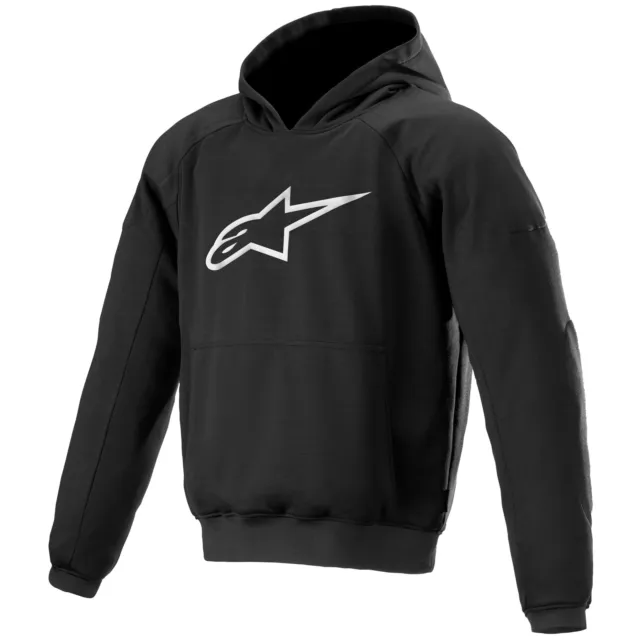 Alpinestars Ageless Hoodie Motorradjacke Schwarz Motorrad Protektorenjacke