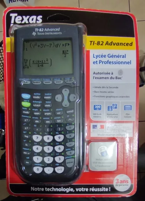 Calculatrice TI-82 Advanced - Lycée Général et Pro - Mode Examen Intégré Neuve