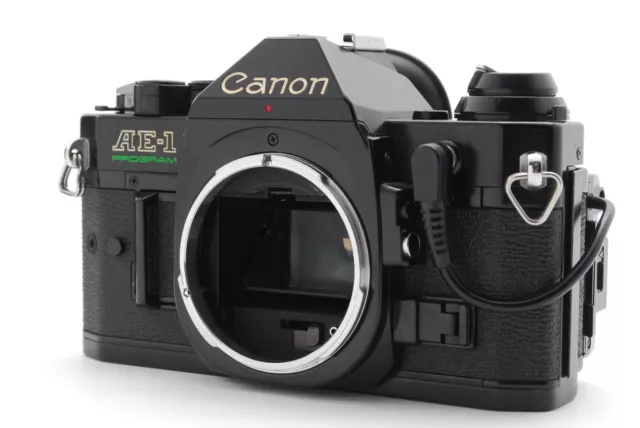 [NEAR MINT] Canon AE-1 Program Black SLR 35mm Film Camera Body Only From JAPAN