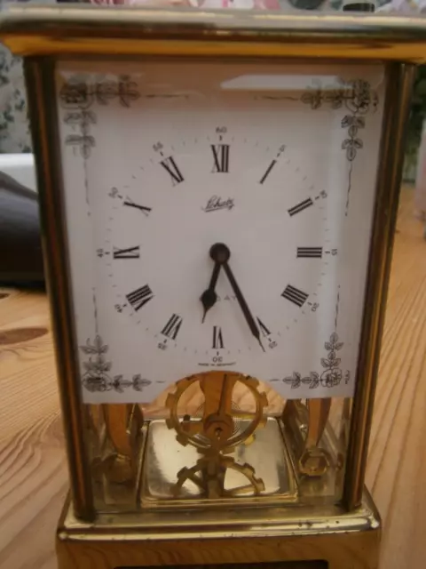 Schatz 8 Day Brass Carriage Clock ,Working Fine .No Damage.
