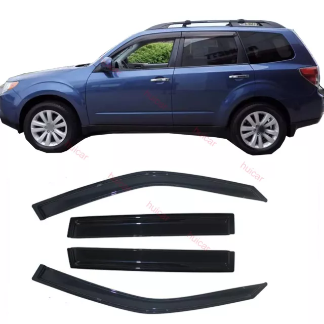 window Visor for 2009-2013 SUBARU Forester Wind Deflector Sun/Rain Guards 4pc