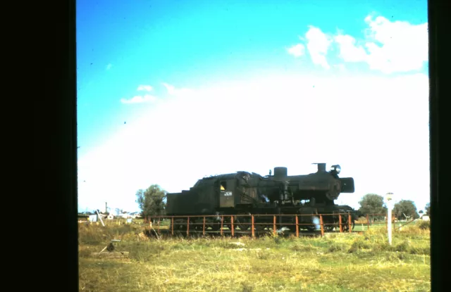 Victorian Railways Steam J539 on the Murtoa Turntable Western Victoria Dec 1970