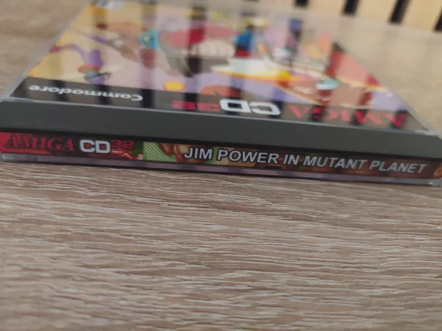 Jim Power Amiga CD32 inédit! Repro Boitier et disque Commodore Amiga CD 32 3