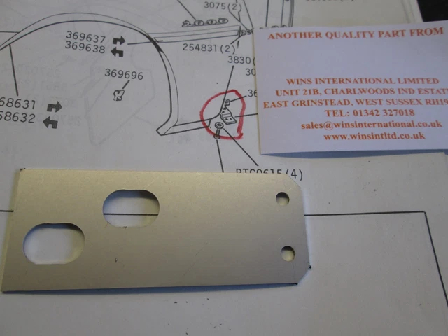 Rover P6 Front Wing To Body Seal – 2000/2200/3500, New Old Stock, WINS Brand