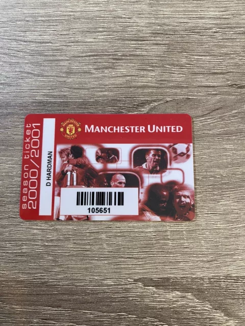 Manchester United biglietto stagione 2000/01