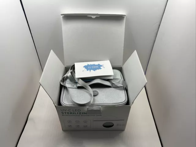 JJ Care Portable UV-C LED Sterilizer Bag Multifunctional Disinfection Tank Gray