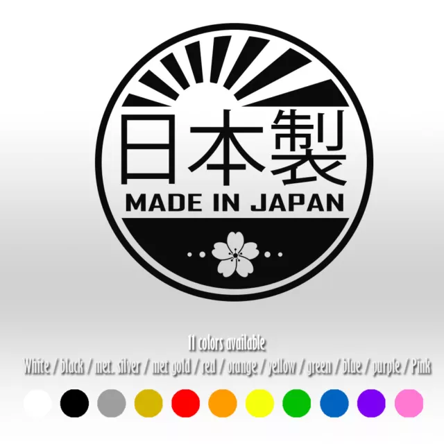 2pc 6" Made in Japan JDM Window Bumper Car Window Diecut Vinyl Decal sticker