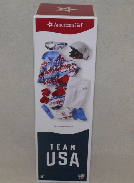 American Girl Doll Team USA Snowboarding Outfit Set NIB!