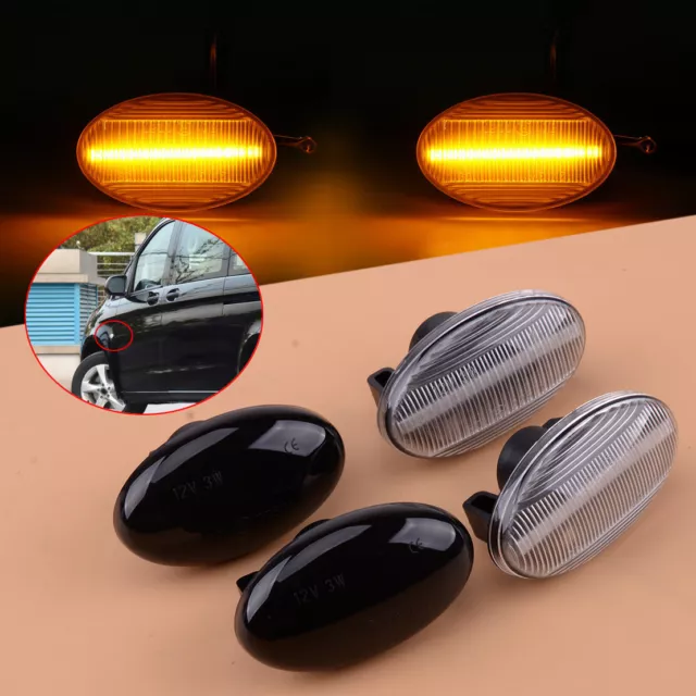 2pcs LED Side Indicator Marker Light Fit for Mercedes Benz Smart Vito W639 W447