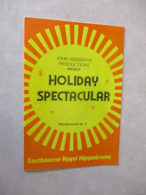1980 Eastbourne Royal Hippodrome Holiday Spectacular Programme Arthur Worsley