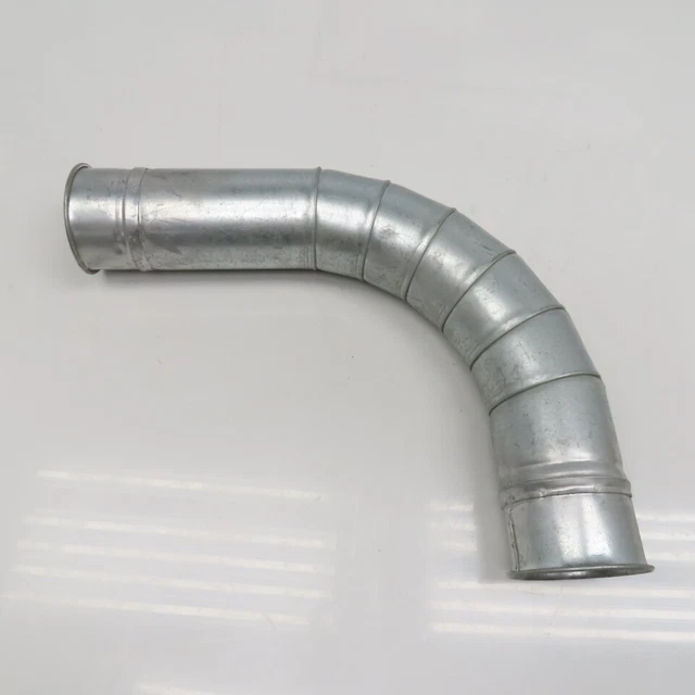 4" Rolled End Nordfab Style Welded Gored Vacuum Exhaust Duct Elbow 90°