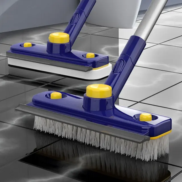 Long Handle Cleaning Tile Brush Floor Scrub Broom with Stiff Bristles Home Tool*