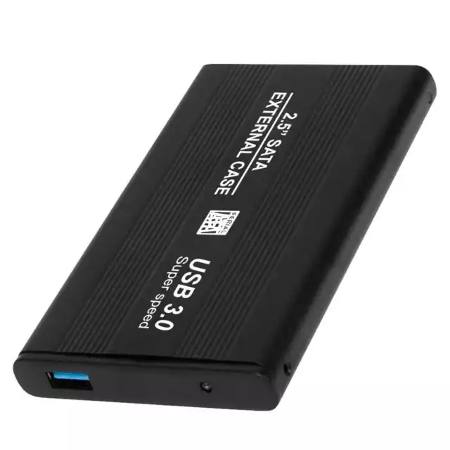 Carcasa para Disco Duro Externo Hard Disk Sata 2.5'' Caja USB 3.0 Funda Cuero HD